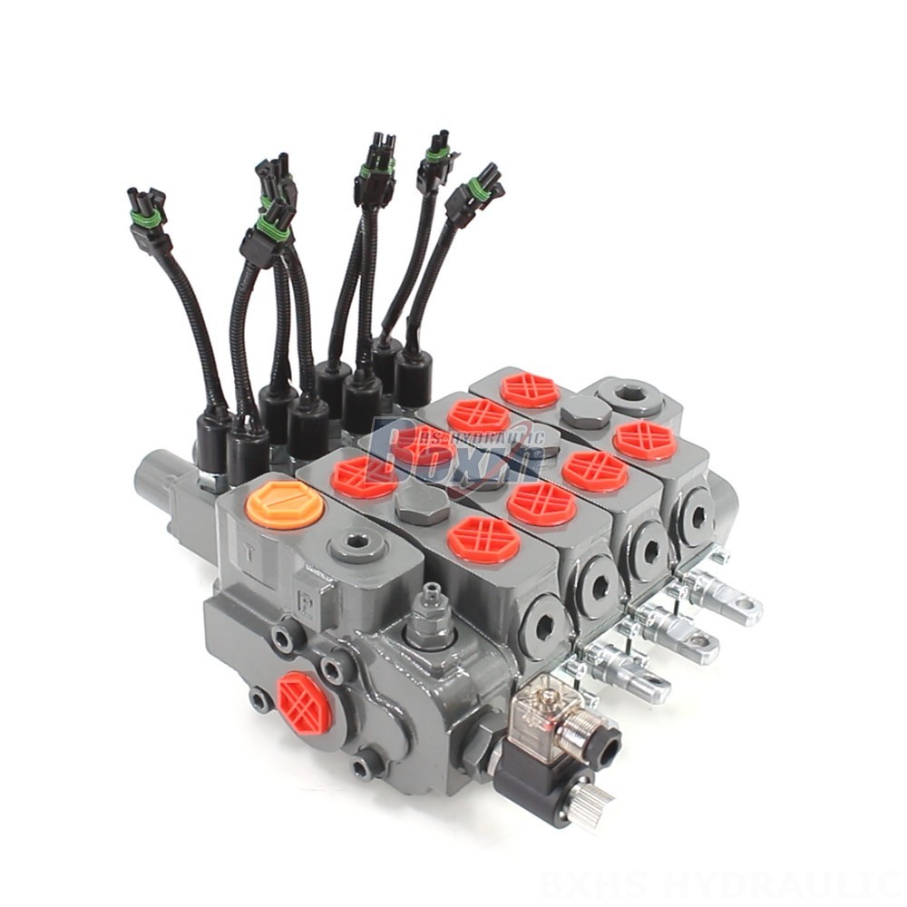 HSDLS180 4-Spool Sectional Directional Valve: OEM/ODM Manufacturing Available, Electric Unloading main image